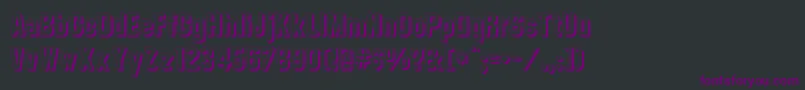 Шрифт Collegetmshadow – фиолетовые шрифты на чёрном фоне