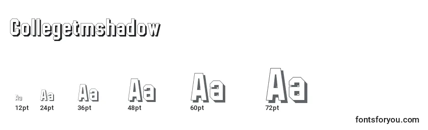 Collegetmshadow Font Sizes
