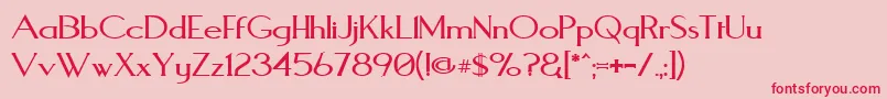 AquaductPlain Font – Red Fonts on Pink Background