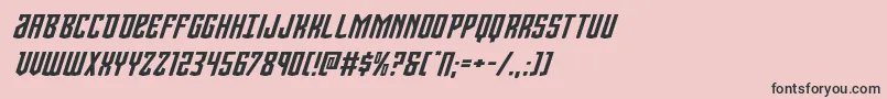 Viceroyexpandital-Schriftart – Schwarze Schriften auf rosa Hintergrund