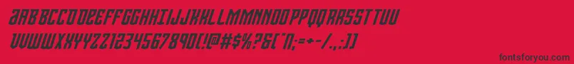 Viceroyexpandital Font – Black Fonts on Red Background