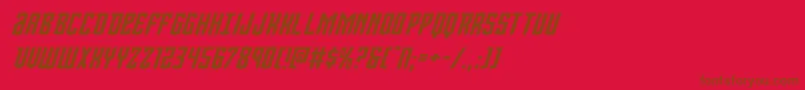 En savoir plus sur la police Viceroyexpandital Police Viceroyexpandital – polices brunes sur fond rouge