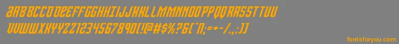 More about Viceroyexpandital Font Viceroyexpandital Font – Orange Fonts on Gray Background