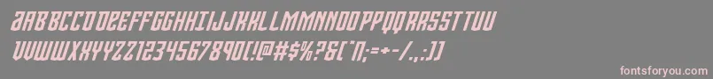 Viceroyexpandital Font – Pink Fonts on Gray Background