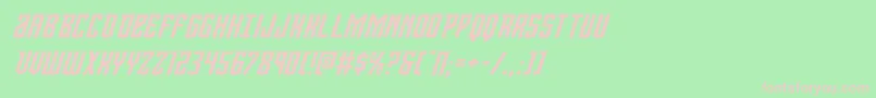 Viceroyexpandital Font – Pink Fonts on Green Background
