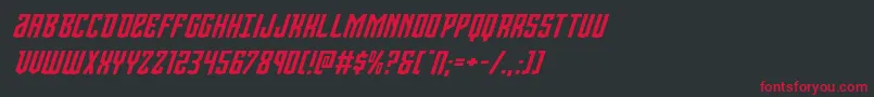 Viceroyexpandital Font – Red Fonts on Black Background