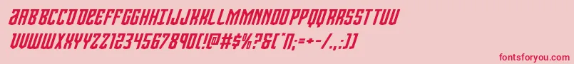 Viceroyexpandital Font – Red Fonts on Pink Background