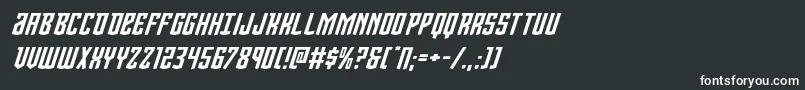 Viceroyexpandital Font – White Fonts on Black Background