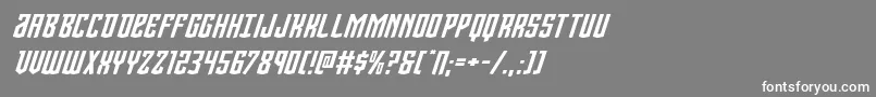 Viceroyexpandital Font – White Fonts on Gray Background