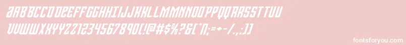 Viceroyexpandital-Schriftart – Weiße Schriften auf rosa Hintergrund