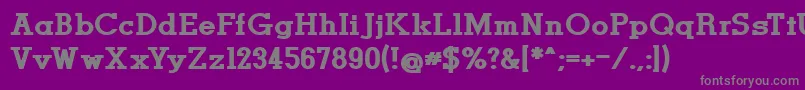 Шрифт MenNeferBlack – серые шрифты на фиолетовом фоне