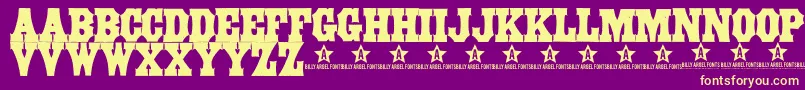 StrongboxBold Font – Yellow Fonts on Purple Background