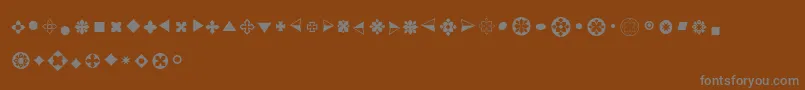 Шрифт Bulletsadf – серые шрифты на коричневом фоне