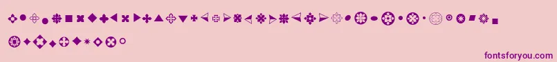 Bulletsadf Font – Purple Fonts on Pink Background