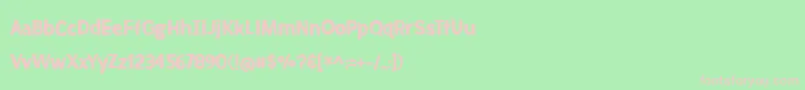 BmdMeatloafSolid Font – Pink Fonts on Green Background