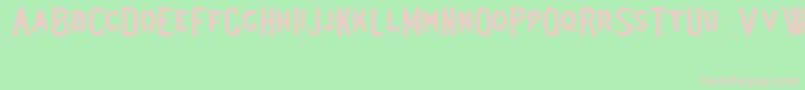 Lewishamshadowed Font – Pink Fonts on Green Background