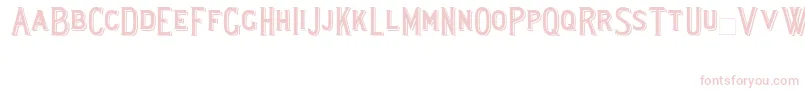 Lewishamshadowed Font – Pink Fonts on White Background