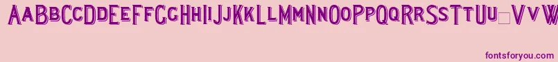 Lewishamshadowed Font – Purple Fonts on Pink Background