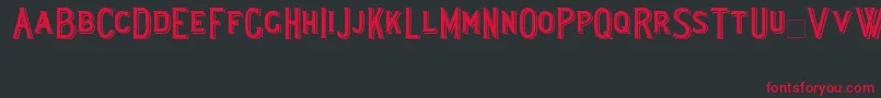 Lewishamshadowed Font – Red Fonts on Black Background