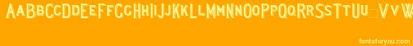 fuente Lewishamshadowed – Fuentes Amarillas Sobre Fondo Naranja
