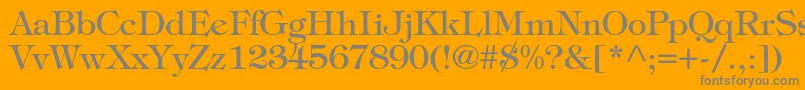 Tiffanystd Font – Gray Fonts on Orange Background