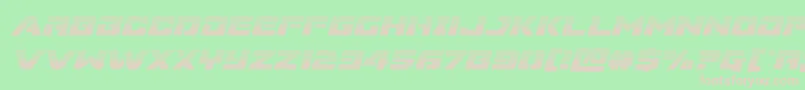 Supercommandogradital Font – Pink Fonts on Green Background