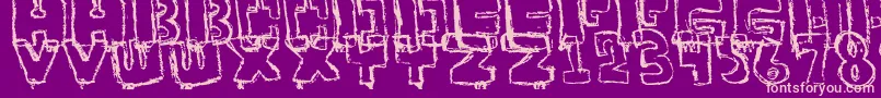 YourFont Font – Pink Fonts on Purple Background