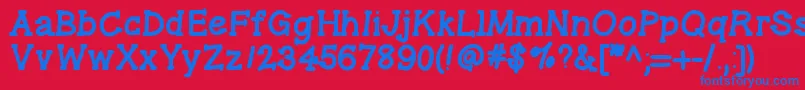 Gelpenserifheavy Font – Blue Fonts on Red Background