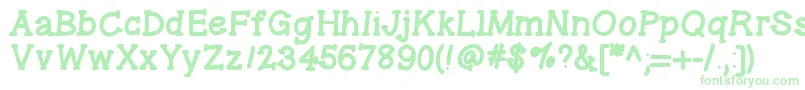 Gelpenserifheavy Font – Green Fonts on White Background