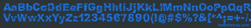 IBelieveInLifeBeforeDeath Font – Blue Fonts on Black Background