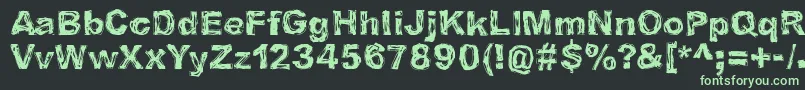 IBelieveInLifeBeforeDeath Font – Green Fonts on Black Background