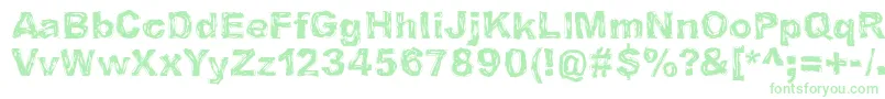 IBelieveInLifeBeforeDeath Font – Green Fonts on White Background