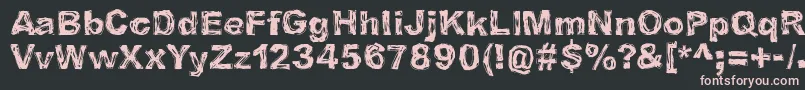 IBelieveInLifeBeforeDeath Font – Pink Fonts on Black Background