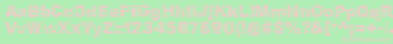 IBelieveInLifeBeforeDeath Font – Pink Fonts on Green Background