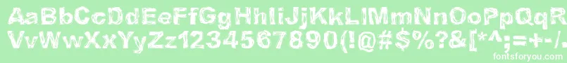 IBelieveInLifeBeforeDeath Font – White Fonts on Green Background