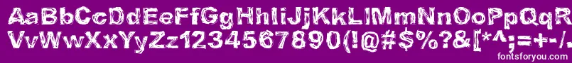 IBelieveInLifeBeforeDeath Font – White Fonts on Purple Background