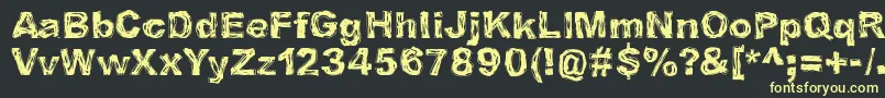 IBelieveInLifeBeforeDeath Font – Yellow Fonts on Black Background