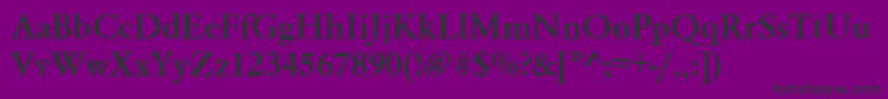 GaramondMedium Font – Black Fonts on Purple Background