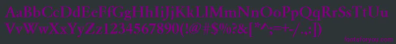 GaramondMedium Font – Purple Fonts on Black Background