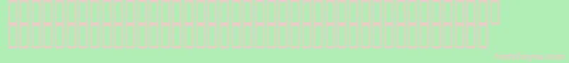 Ko Font – Pink Fonts on Green Background