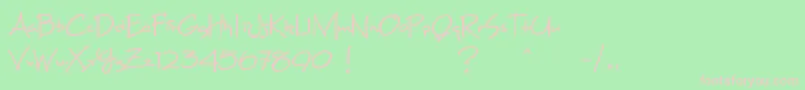 MaxineScript Font – Pink Fonts on Green Background