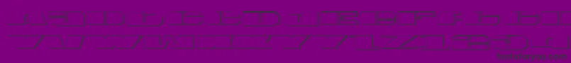 Fonte Usav2s – fontes pretas em um fundo violeta