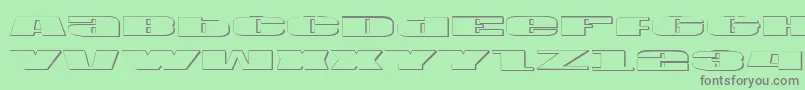 Usav2s Font – Gray Fonts on Green Background