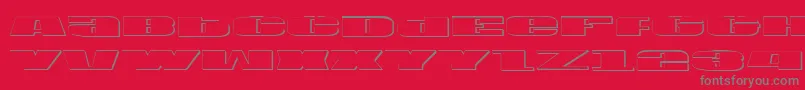 Шрифт Usav2s – серые шрифты на красном фоне