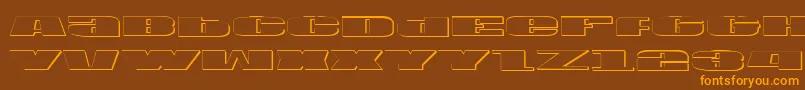 Weitere Informationen zur Usav2s-Schriftart Usav2s-Schriftart – Orangefarbene Schriften auf braunem Hintergrund