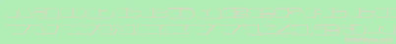 Usav2s Font – Pink Fonts on Green Background