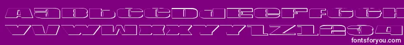 Usav2s Font – White Fonts on Purple Background