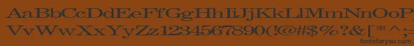 Шрифт Fastpardontype32RegularTtext – чёрные шрифты на коричневом фоне
