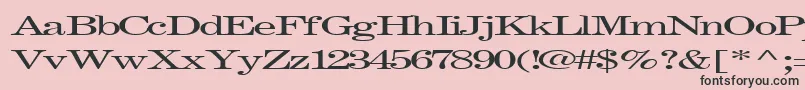 Fastpardontype32RegularTtext Font – Black Fonts on Pink Background