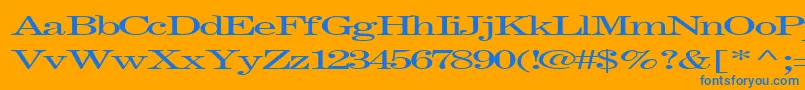 Fastpardontype32RegularTtext Font – Blue Fonts on Orange Background